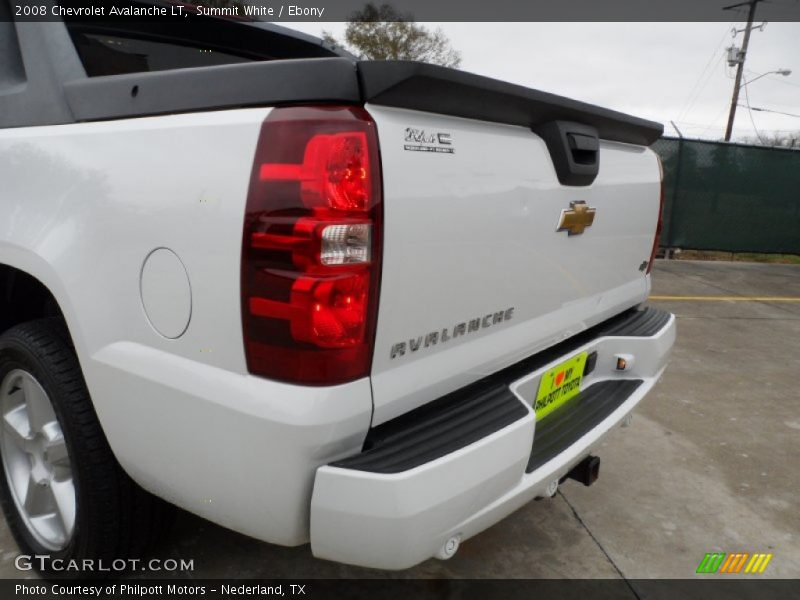 Summit White / Ebony 2008 Chevrolet Avalanche LT