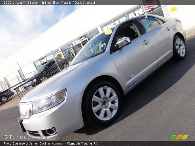 Brilliant Silver Metallic / Dark Charcoal 2009 Lincoln MKZ Sedan