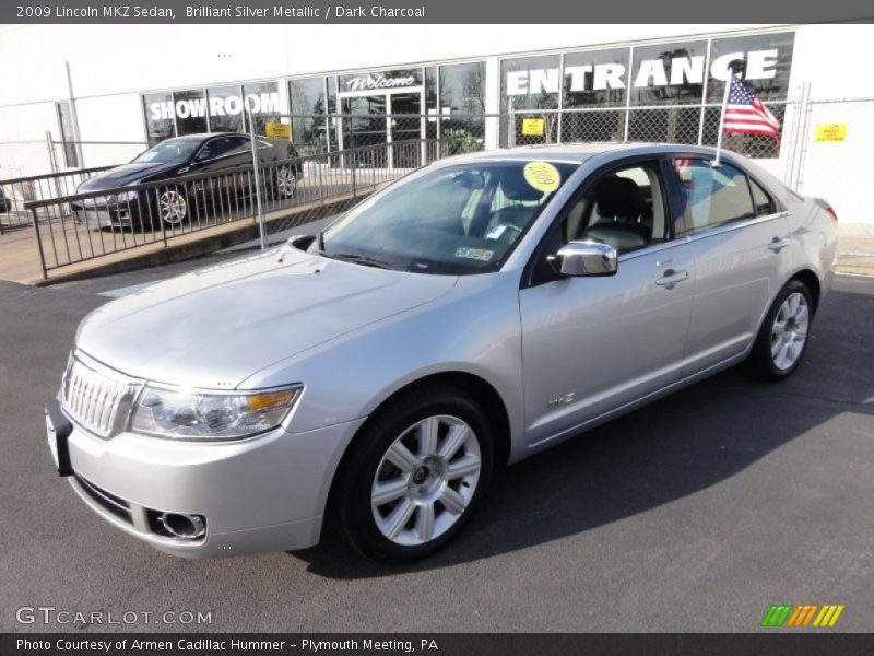 Brilliant Silver Metallic / Dark Charcoal 2009 Lincoln MKZ Sedan