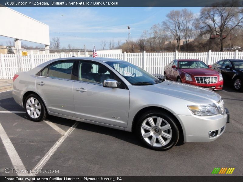 Brilliant Silver Metallic / Dark Charcoal 2009 Lincoln MKZ Sedan