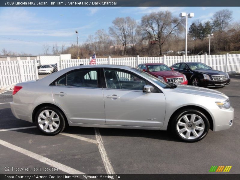Brilliant Silver Metallic / Dark Charcoal 2009 Lincoln MKZ Sedan
