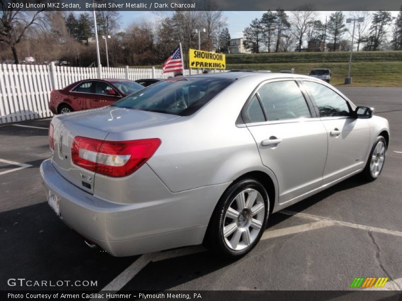 Brilliant Silver Metallic / Dark Charcoal 2009 Lincoln MKZ Sedan