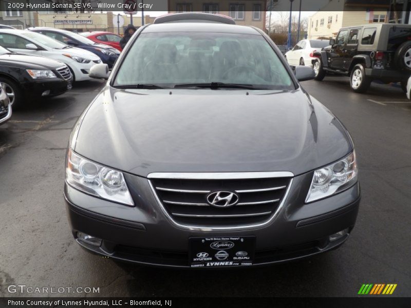 Willow Gray / Gray 2009 Hyundai Sonata SE V6