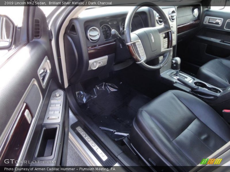 Brilliant Silver Metallic / Dark Charcoal 2009 Lincoln MKZ Sedan