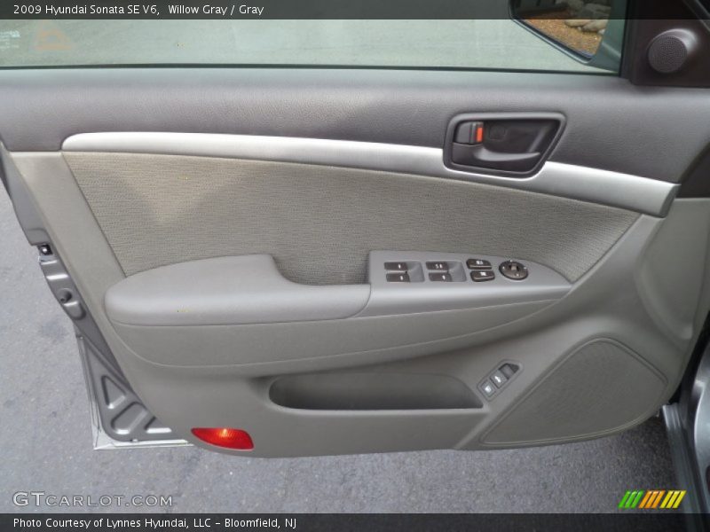 Willow Gray / Gray 2009 Hyundai Sonata SE V6