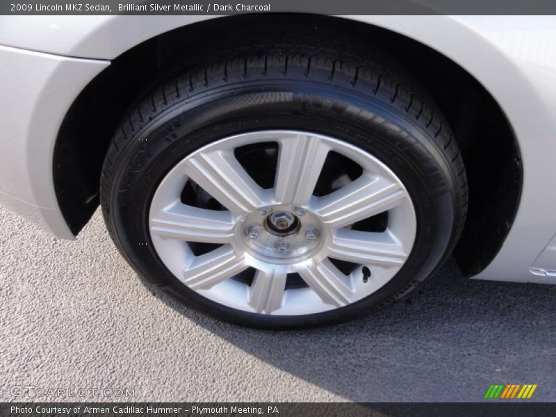 Brilliant Silver Metallic / Dark Charcoal 2009 Lincoln MKZ Sedan