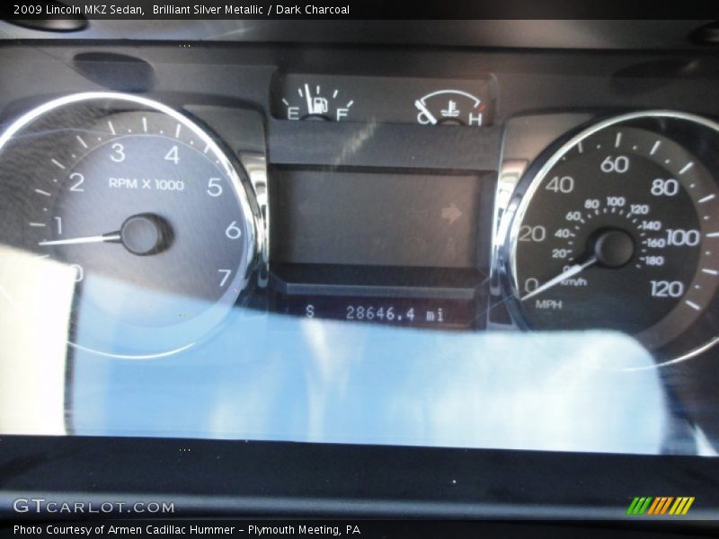 Brilliant Silver Metallic / Dark Charcoal 2009 Lincoln MKZ Sedan