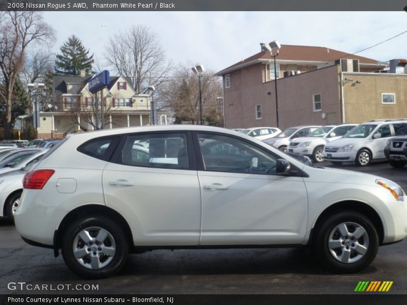 Phantom White Pearl / Black 2008 Nissan Rogue S AWD