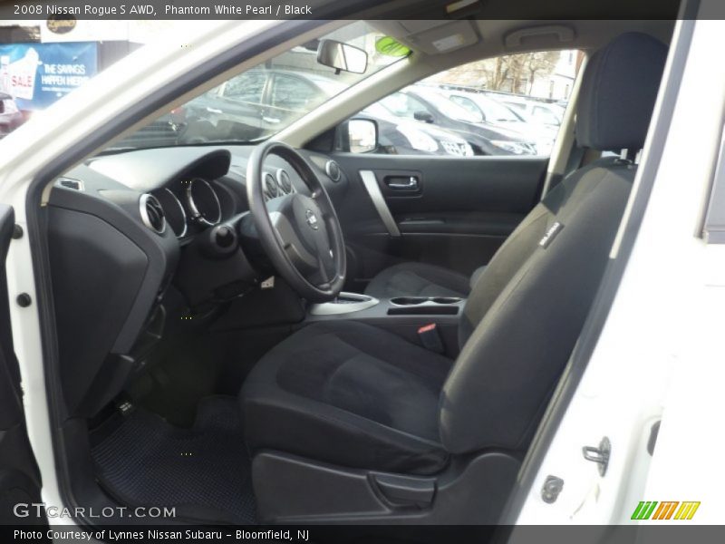 Phantom White Pearl / Black 2008 Nissan Rogue S AWD