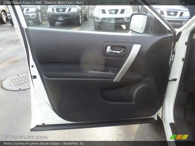 Phantom White Pearl / Black 2008 Nissan Rogue S AWD