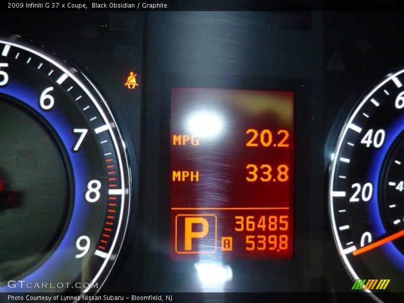 Black Obsidian / Graphite 2009 Infiniti G 37 x Coupe