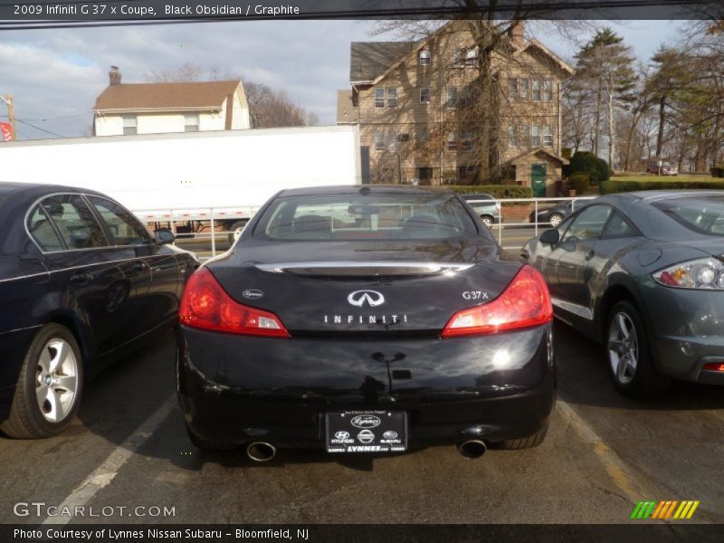 Black Obsidian / Graphite 2009 Infiniti G 37 x Coupe