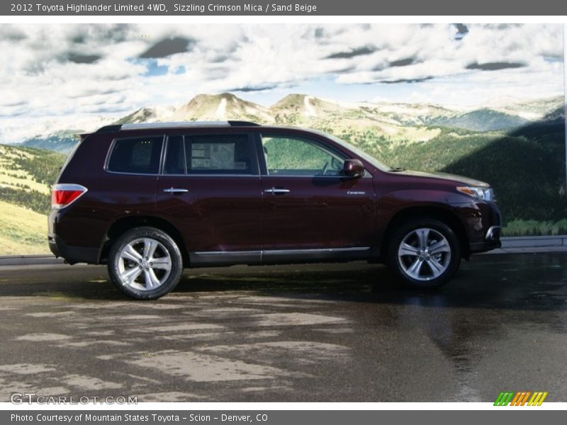 Sizzling Crimson Mica / Sand Beige 2012 Toyota Highlander Limited 4WD