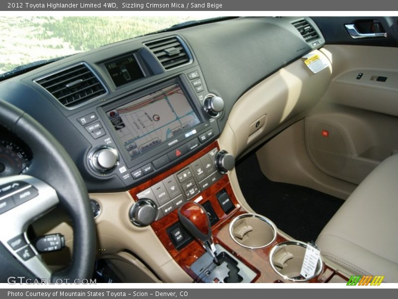 Sizzling Crimson Mica / Sand Beige 2012 Toyota Highlander Limited 4WD