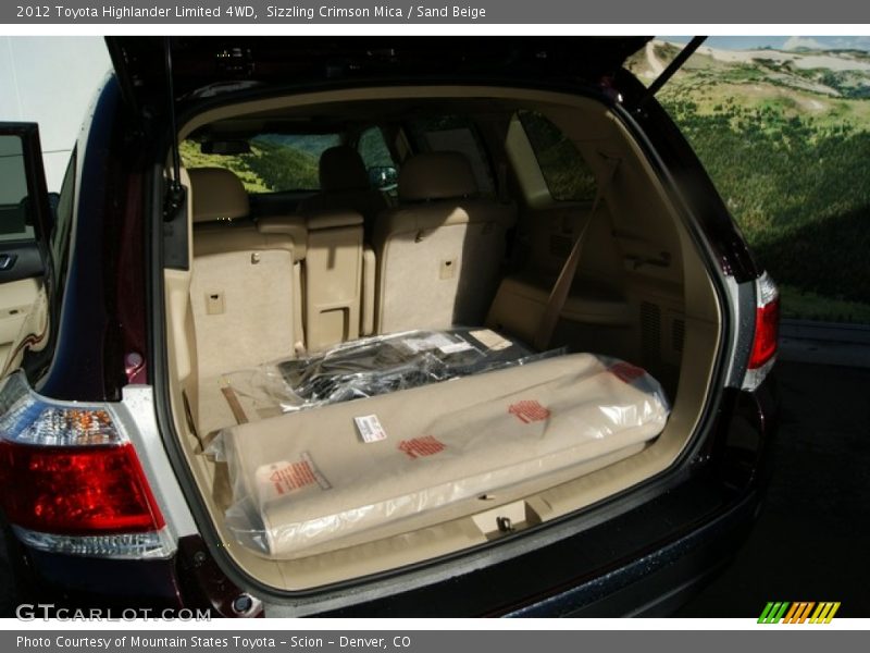 Sizzling Crimson Mica / Sand Beige 2012 Toyota Highlander Limited 4WD