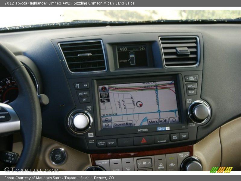 Sizzling Crimson Mica / Sand Beige 2012 Toyota Highlander Limited 4WD