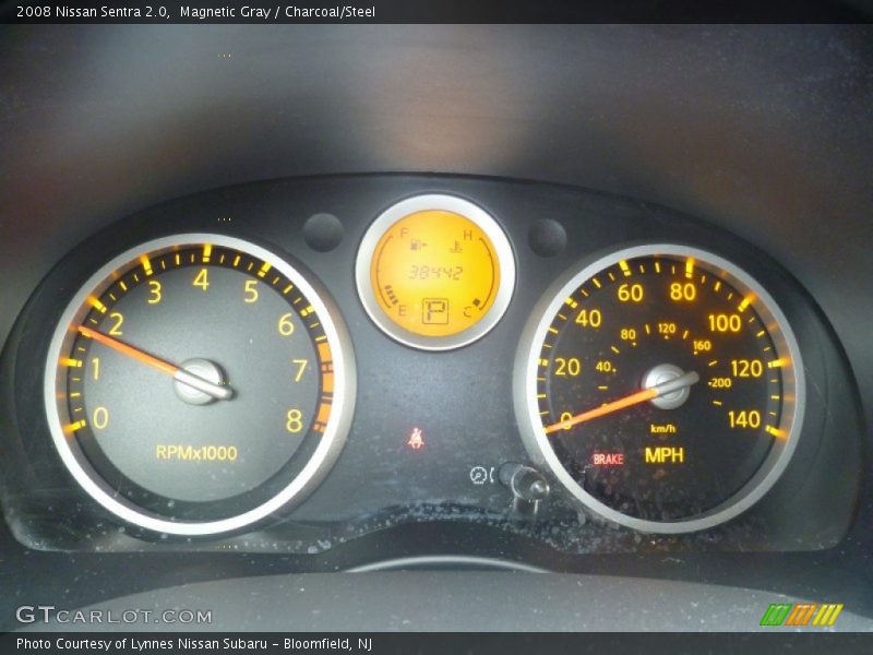 Magnetic Gray / Charcoal/Steel 2008 Nissan Sentra 2.0