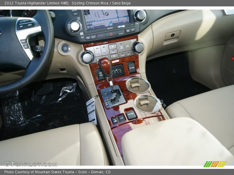 Sizzling Crimson Mica / Sand Beige 2012 Toyota Highlander Limited 4WD