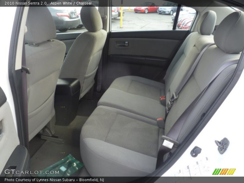 Aspen White / Charcoal 2010 Nissan Sentra 2.0