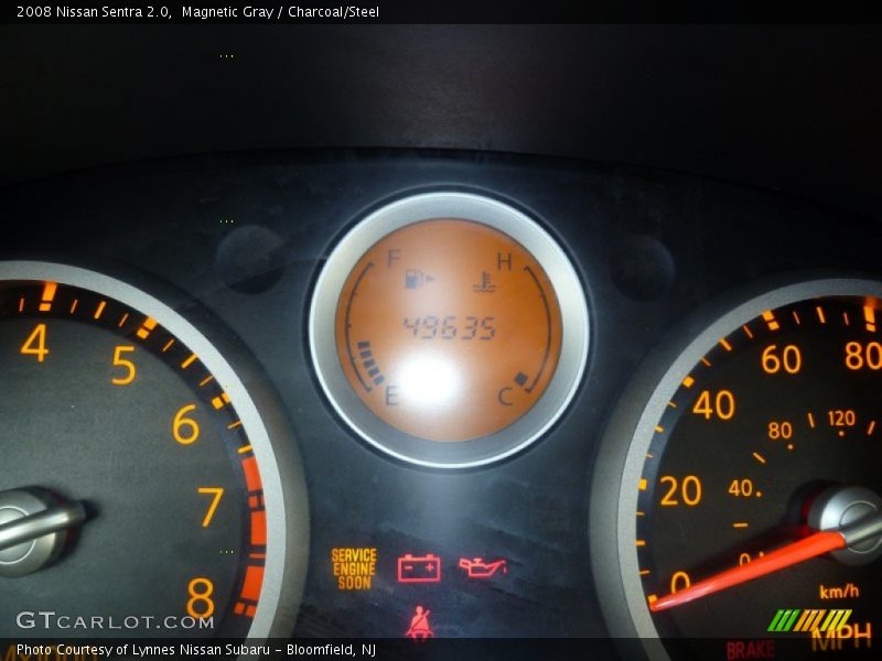 Magnetic Gray / Charcoal/Steel 2008 Nissan Sentra 2.0