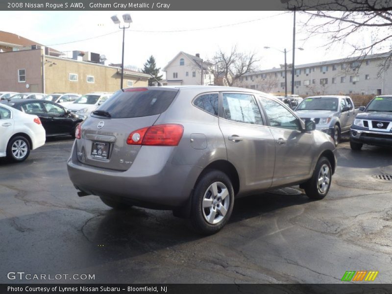 Gotham Gray Metallic / Gray 2008 Nissan Rogue S AWD