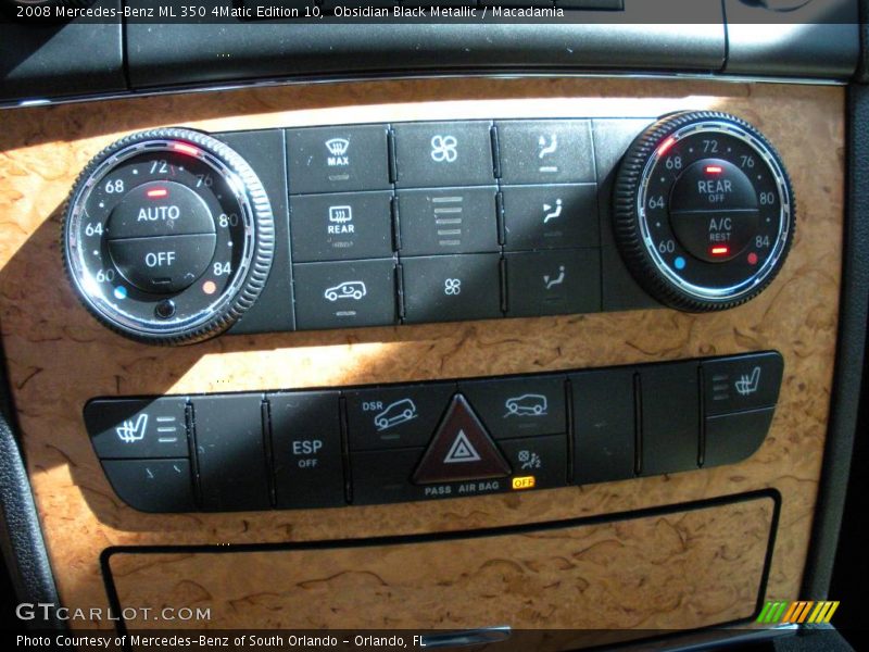 Obsidian Black Metallic / Macadamia 2008 Mercedes-Benz ML 350 4Matic Edition 10