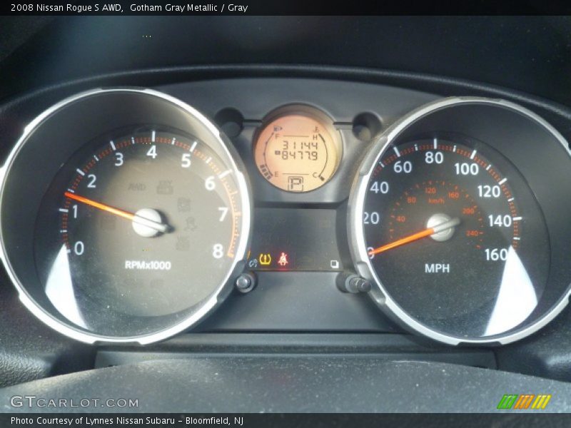 Gotham Gray Metallic / Gray 2008 Nissan Rogue S AWD