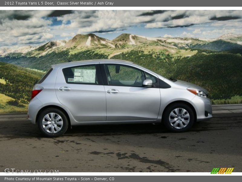  2012 Yaris L 5 Door Classic Silver Metallic
