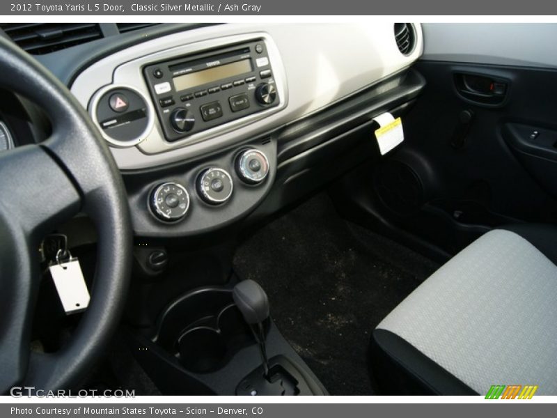 Classic Silver Metallic / Ash Gray 2012 Toyota Yaris L 5 Door