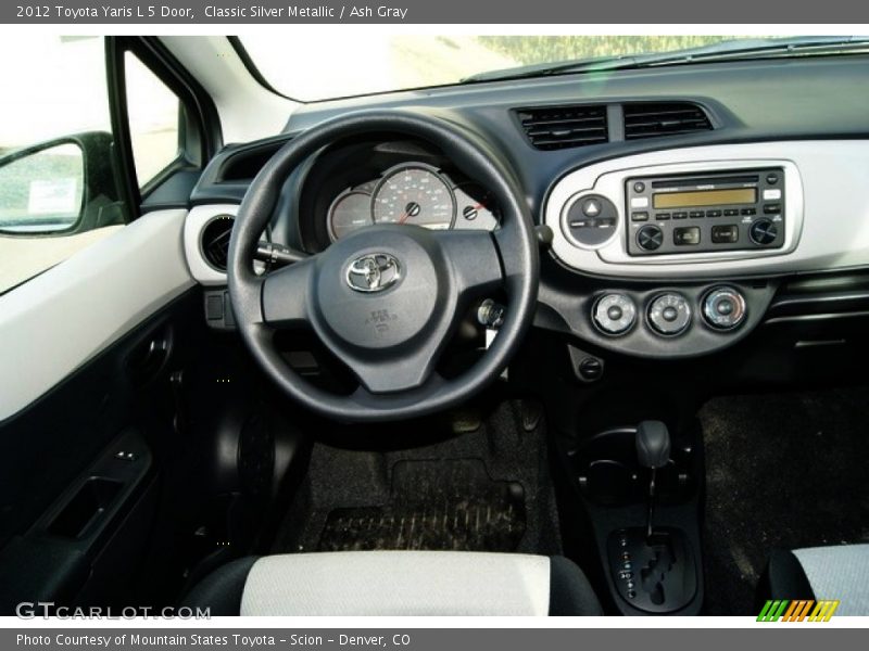 Classic Silver Metallic / Ash Gray 2012 Toyota Yaris L 5 Door