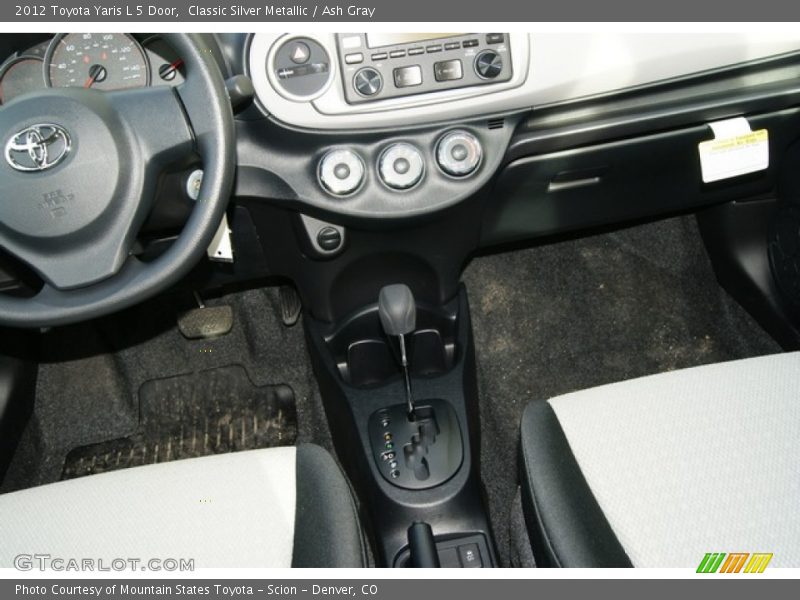 Classic Silver Metallic / Ash Gray 2012 Toyota Yaris L 5 Door