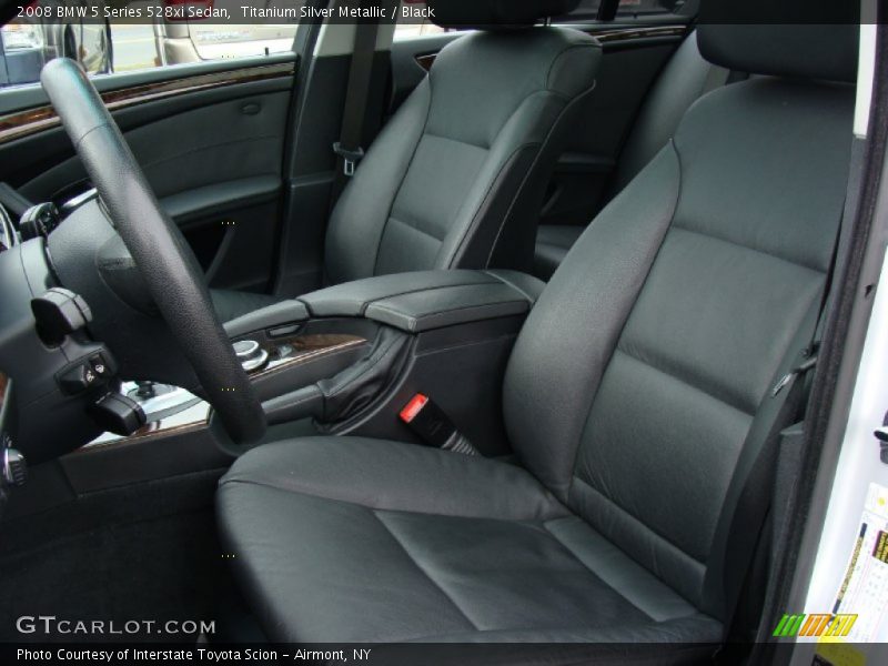  2008 5 Series 528xi Sedan Black Interior