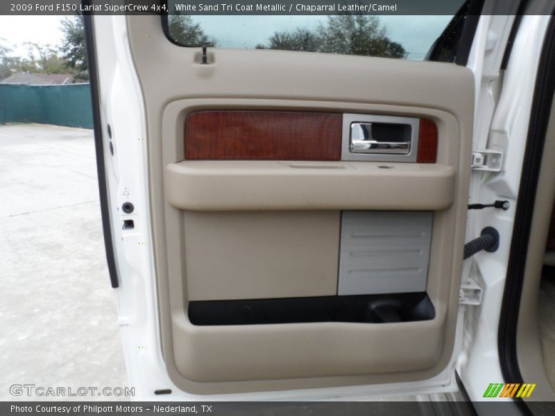 White Sand Tri Coat Metallic / Chaparral Leather/Camel 2009 Ford F150 Lariat SuperCrew 4x4