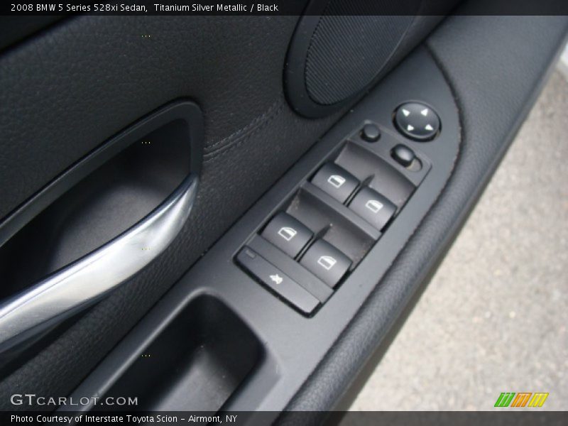 Titanium Silver Metallic / Black 2008 BMW 5 Series 528xi Sedan