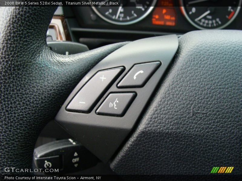 Titanium Silver Metallic / Black 2008 BMW 5 Series 528xi Sedan
