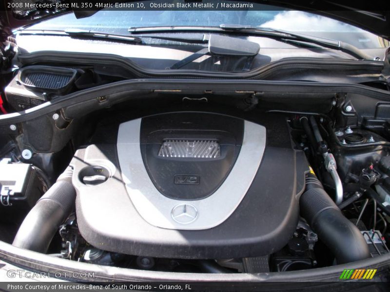 Obsidian Black Metallic / Macadamia 2008 Mercedes-Benz ML 350 4Matic Edition 10