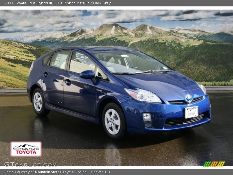 Blue Ribbon Metallic / Dark Gray 2011 Toyota Prius Hybrid III