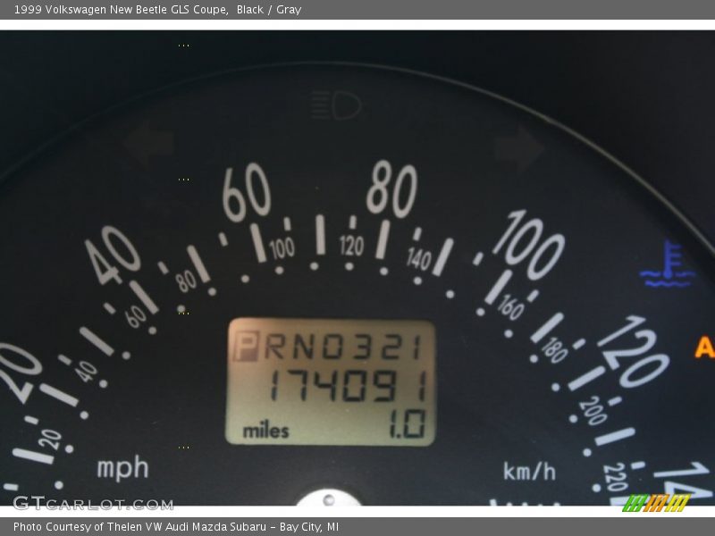 Black / Gray 1999 Volkswagen New Beetle GLS Coupe