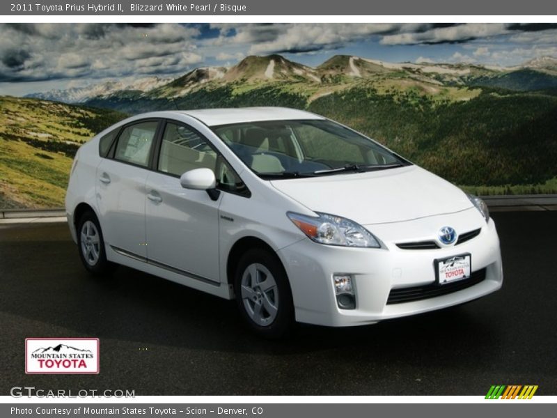 Blizzard White Pearl / Bisque 2011 Toyota Prius Hybrid II