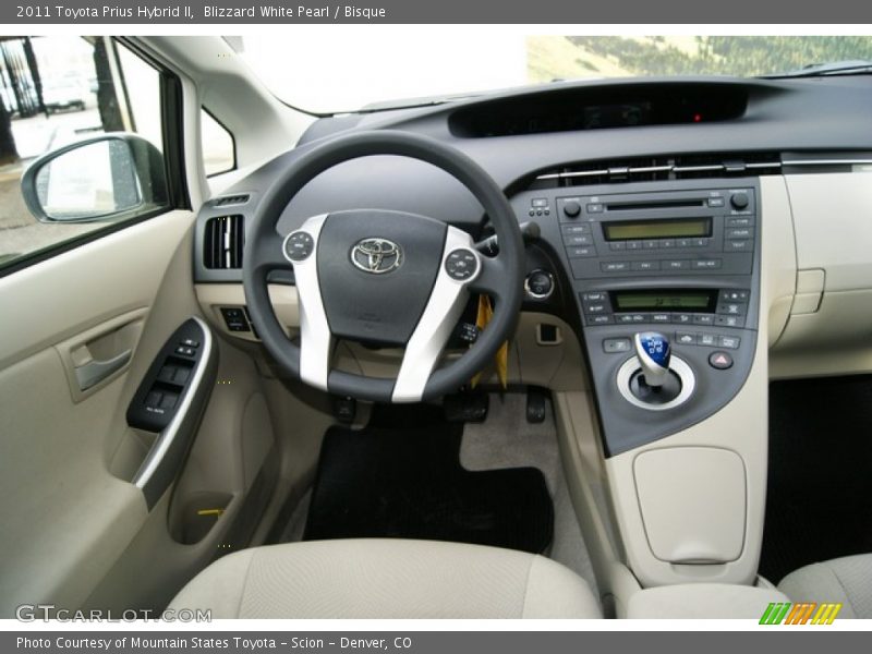 Blizzard White Pearl / Bisque 2011 Toyota Prius Hybrid II