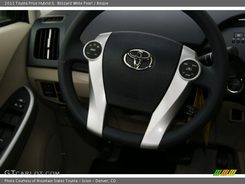 Blizzard White Pearl / Bisque 2011 Toyota Prius Hybrid II
