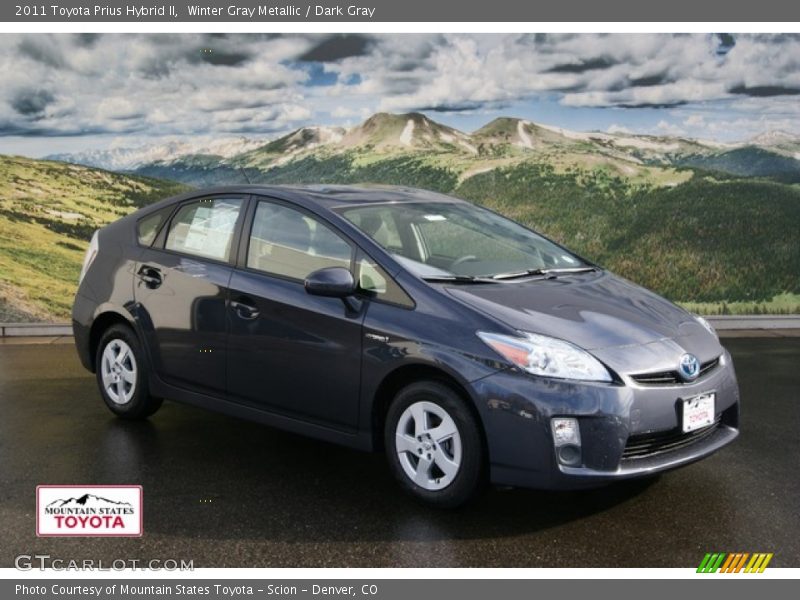 Winter Gray Metallic / Dark Gray 2011 Toyota Prius Hybrid II