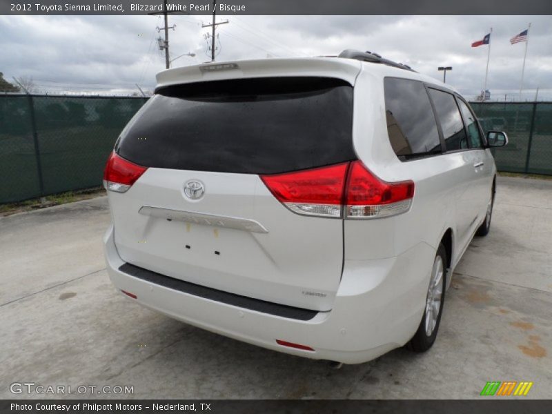 Blizzard White Pearl / Bisque 2012 Toyota Sienna Limited
