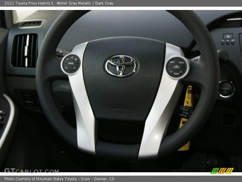 Winter Gray Metallic / Dark Gray 2011 Toyota Prius Hybrid II