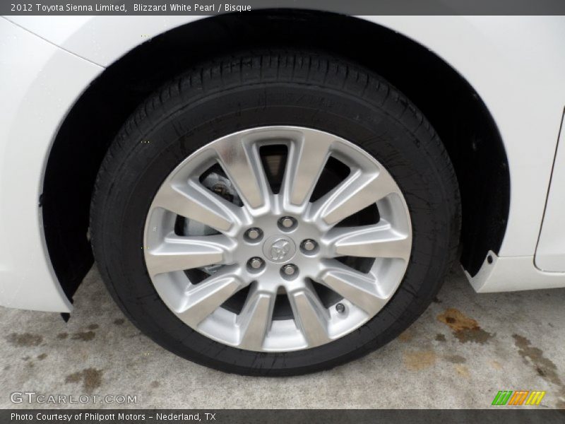 Blizzard White Pearl / Bisque 2012 Toyota Sienna Limited