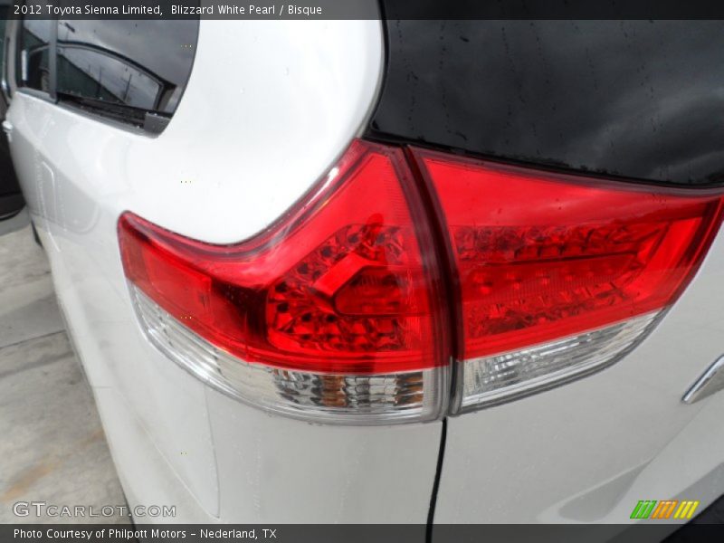 Blizzard White Pearl / Bisque 2012 Toyota Sienna Limited