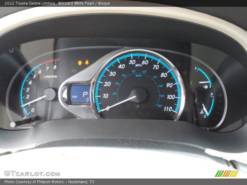 Blizzard White Pearl / Bisque 2012 Toyota Sienna Limited