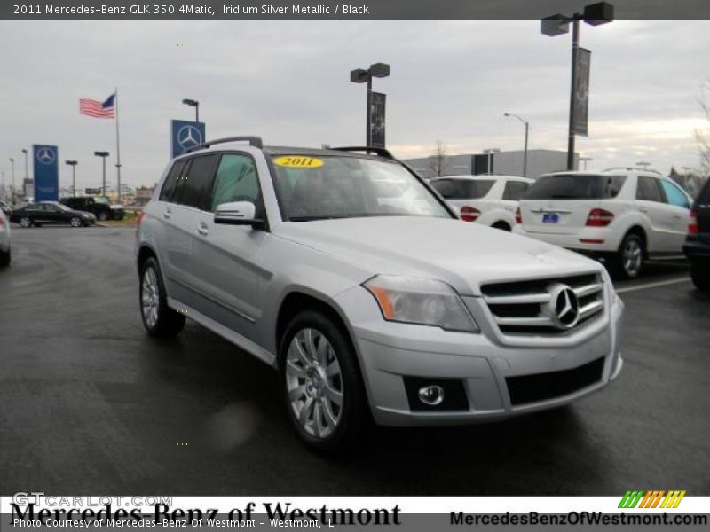 Iridium Silver Metallic / Black 2011 Mercedes-Benz GLK 350 4Matic
