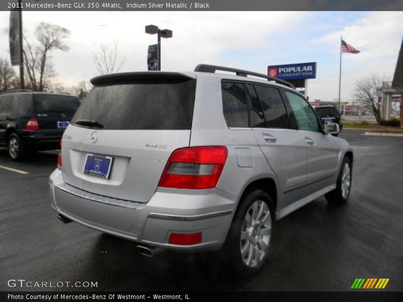 Iridium Silver Metallic / Black 2011 Mercedes-Benz GLK 350 4Matic