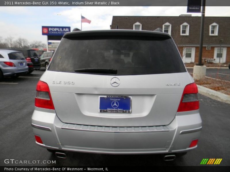 Iridium Silver Metallic / Black 2011 Mercedes-Benz GLK 350 4Matic